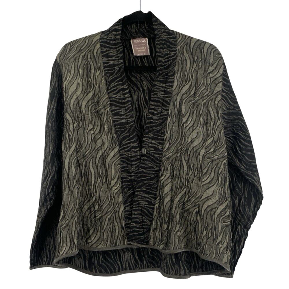 Harubella Handmade Art to Wear Jacket Textured Abstract Boho Lagenlook Small